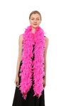 100 Gram 2 Yard Long Chandelle Feather Boa Over 10 Colors, Great for Party, Wedding, Costume (Candy Pink)