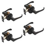 Dynasty Hardware VAI-82-12P Vail Lever Passage Set Pull Handle, Aged Oil Rubbed Bronze, Contractor Pack (4 Pack)