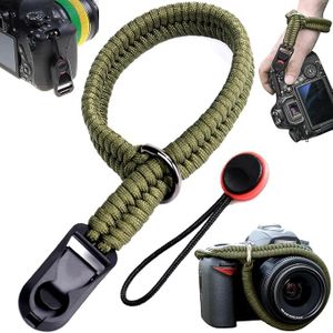 Camera Wrist Strap, 40cm Adjustable Camera Anti-Lost Lanyard Strip, Universal Quick Release Digital Camera Wrist Strap Safety Strap Compatible with Various Cameras (Green)