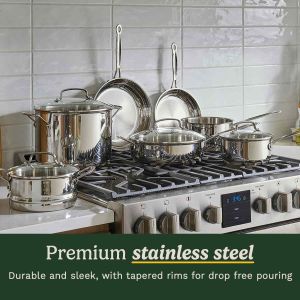 Cuisinart Chef’s Classic 11-Piece Cookware Set – Stainless Steel