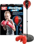 Unibos | Kids Boxing Bag with Gloves, Freestanding Adjustable Punch Bag for Juniors, Punch Bag for Kids, Exercise Bag