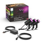 Philips Hue White & Colour Ambiance Lily Outdoor Spot Base kit, black