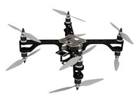 Quadcopter X8 Coaxial Drone Frame 8" - 12" Propeller Drone Frame Kit With 3D Printed Coaxial Arms And Battery Holder (Black)