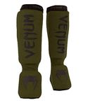 Venum, Kontact Shin Guards, Men's, S, Khaki/Black