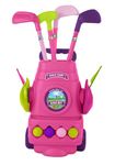 ToyVelt Toddler Golf Set - Kids Golf Clubs with 6 Balls, 4 Golf Sticks, 2 Practice Holes and a Putting Mat - Promotes Physical & Mental Development, Ideal Toddler and Kids Golf Set Gift for Boys 2-10