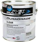 RUST BULLET - DuraGrade Clear UV Resistant Clear Coat 1 Gallon - Concrete, Automotive, Wood and Metal Finishes - Impact Resistant Garage Floor Paint - Deck Paint