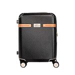 SAMSONITE SBL Richmondii Spinner Cabin Luggage Trolley Bag 55 Cm Polycarbonate Hardsided 4 Wheels Suitcase for Travel (Black)