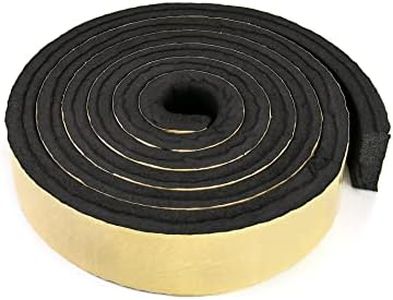 QWORK Pipe Wrap Insulation, 3" x 1" x 25' Waterproof Foam Insulation Tape Adhesive for Hot or Cold Pipes