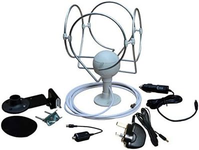 KORONA TS EXTRA MOTORHOME BATEAU CARAVAN CAMPER CAMPER CAMPER CAMPING CAMPING CAMPING NUMÉRIQUE OMNI-DIRECTIONNEL/FM AMPLIFIÉ AÉRIAL POUR DVB-T / T2 12V//240V et options de montage supplémentaires