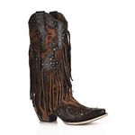 Corral Boot Company Womens Honey Goat Overlay Boot 7.5 B Brown