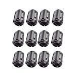 Colorsheng 12 Pcs Magnetic Ferrite Cores RFI EMI Noise Filter Clip for 13mm Diameter-Black