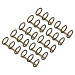 PATIKIL 0.63" Dia 3-Rings Book Rings, 10 Pack Metal Binder Rings Loose Leaf Ring Detachable for Office Desk Calendar Photo Album, Bronze