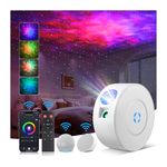 Aurviv Star Projector Night Light, Galaxy Projector with Smart App & Voice Control, 16M Color Galaxy Light for Kids Adults Bedroom, Room Decor, Party