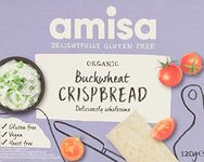 Organic Gluten-Free Buckwheat Crispbread, 120g - Low Carb, Yeast-Free, GMO-Free & Vegan-Friendly - The Perfect Healthy Snack