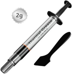 TUMMASTER Silver Series Thermal Grease, High Performance Thermal Paste for Computer Manufacturing Assembly, Ideal for IC/Processor/CPU/GPU/All Coolers D-12 (Spatula Included, 2g-1 Pack)
