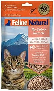 Feline Natural Grain-Free Freeze-Dried Cat Food, Lamb & Salmon 100g