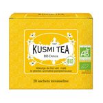 KUSMI TEA, BB Detox - Organic Blend of Green Tea, Maté & Grapefruit-flavoured Plants, 20 bags (40g)