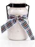 A Cheerful Giver Sugar Cookie Snowman Lantern Jar Candle, 10-Ounce