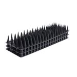 PlastKart Bird Spikes |Black| Pack of 5 Bird Spikes | 11.5 Inch Length Repellent Spike, Pigeon Problem Solutions, UV Stabilized Spikes for Outdoor AC Unit & Balcony Railing, Pigeon Control