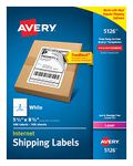 Avery Internet Shipping Labels for Laser Printers with TrueBlock Technology, 5.5 x 8.5 Inches, White, Box of 200 (5126)