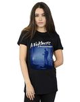 Absolute Cult A Nightmare On Elm Street Women's Freddy is Waiting Boyfriend Fit T-Shirt Black Medium