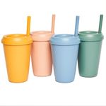 Tumbler For Kids With Straw 4 Pack