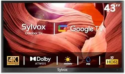 SYLVOX Outdoor TV, 43 inch 2000 Nit