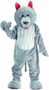 Dress Up America Hungry Wolf Mascot, Gray, One Size