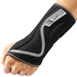 FREETOO Wrist Support S-shaped support for Arthritis, Adjustable Day Night Carpal Tunnel Wrist Splint for Men Women RSI, Sprain, Fracture Wrist Brace (Gray-Medium-Left)