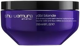 Shu Uemura, Anti-Brass Purple Hair Mask Yubi Blonde, Bleached/Highlighted Blonde Hair, Enriched with White Peony & High-Tech Cool Pigment, Anti-Brass & Strength, 200ml