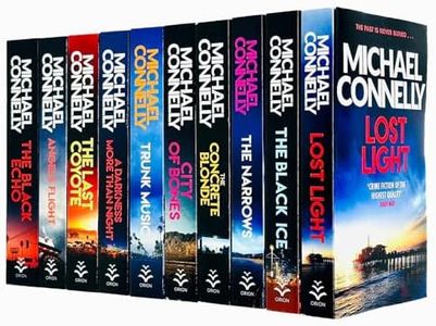 Michael Connelly Harry Bosch Series 10 Books Collection Set (Lost Light,City of Bones,A Darkness More Than Night, Black Ice,Angels Fight, Concrete Blonde, Narrows,Last Coyote, Trunk Music,Black Echo)