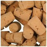 WidgetCo Size 2 Cork Stoppers, Standard Grade, Regular Length, Tapered Corks (Qty 25)