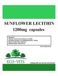 Sunflower Lecithin 1200mg (120 caps) Brain Function Cardiovascular Maintenance