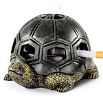 Grovind Turtle Ashtray for Cigarettes, Creative Turtle Ashtray Hand Craft Decoration for Home Office Patio