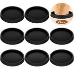 Furniture Pads,8 Pcs 3.5 Inch Rubber Non Slip Coasters Hardwood Floor Protectors for Furniture Legs Sofa Bed Piano Chair Feet Prevent Sliding Stoppers