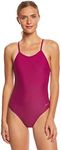 Sporti Micro Back One Piece Swimsuit (34, Magenta)