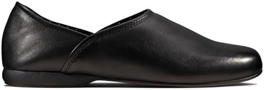 Clarks Harston Elite Leather Slippers In Black Standard Fit Size 9