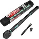 EPAuto 1/2-inch Drive Click Torque Wrench, 10~150 ft./lb., 13.6~203.5 N/m, Black