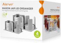 AIEVE Mason Jar Lid Organizer, 4 Pa