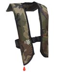 Eyson Inflatable Life Jacket Life Vest Basic Manual (639 Green Camouflage Manual)