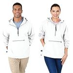 Charles River Apparel Pack-N-Go Wind & Water-Resistant Pullover (Reg/Ext Sizes), White, Small