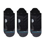 Stance Men's Run Tab ST 3-Pack Socks (Black, Large)