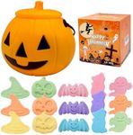 15 Count Halloween Bath Bombs with Pumpkin Bucket, Halloween Spooky Bath Bombs for Kids, Adorable Hallowen Trick o Treat Party Favors for Kids