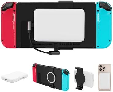 Alilong Portable Charger, Magnetic Wireless Power Bank for iPhone/Nintendo Switch & OLED, 10000mAh 20W PD Fast Charging Battery Pack with LED Indicators, Compatible with iPhone 12-16