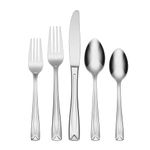 Oneida T837045AL20 Lincoln 45-Piece Everyday Flatware Set, Service for 8