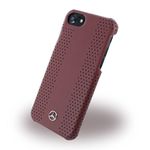 Mercedes-Benz Stripes II Perforated Leather Hard Case for iPhone 6/7/8 - Red