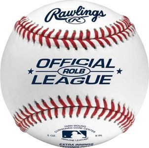 Rawlings | OFFICIAL LEAGUE Baseballs | Tournament Grade | ROLB | Youth/14U | Game/Practice Use | 12 Count