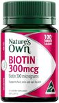 Nature's Own Biotin 300mcg Tablets 