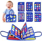 HOMELYLIFE Busy Board for Toddlers, 21 In 1 Sensory Board Montessori Toys for 1 2 3 4 Year Old Learning Fine Motor Skills, Travel Toys on Plane Gift for Boys and Girls