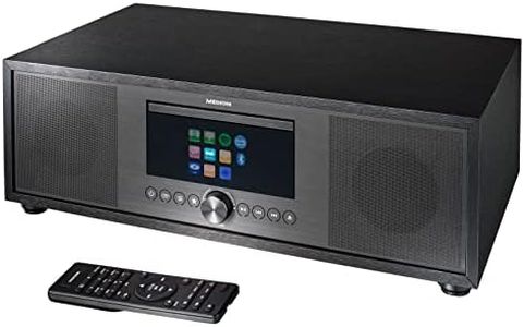 MEDION P66400 Sistema audio All in One (radio Internet, DAB+, lettore CD/MP3, Spotify Connect, Amazon Music, radio FM PLL, USB, AUX, sistema compatto, funzione allarme subwoofer)